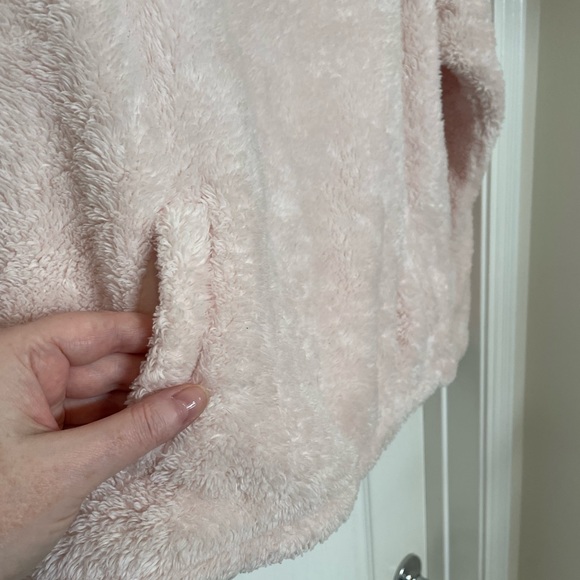Old Navy long sleeve cowl neck soft fleece sweatshirt size XLarge- pale pink - Picture 4 of 7